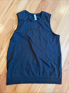 Black Sleeveless Lululemon Athletic Tank Top